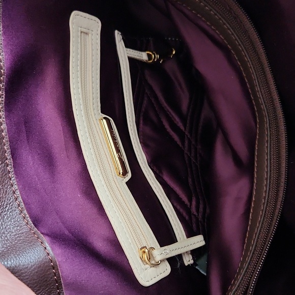 B. Makowski Brown large leather handbag - Picture 11 of 16